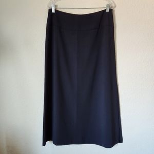 Hillard & Hanson Long Black Skirt, Size 14